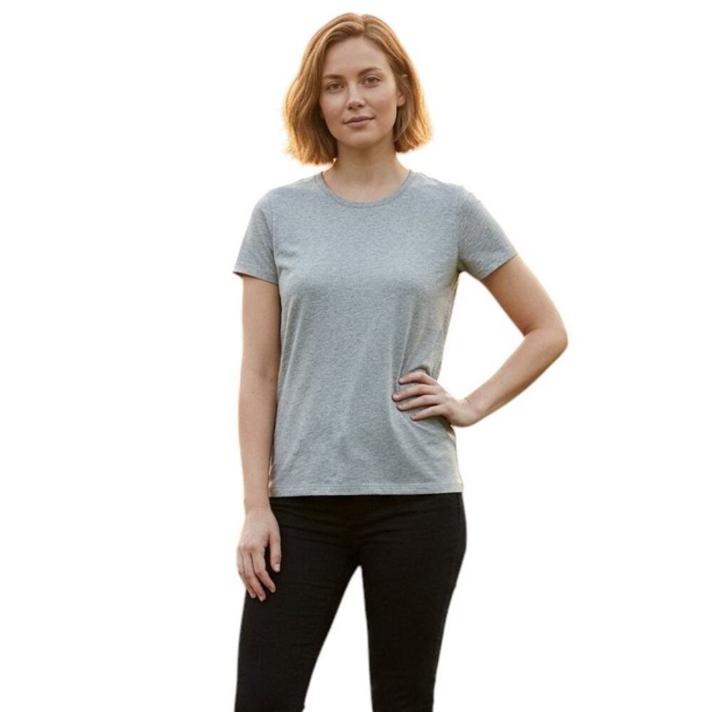 Vera Bradley Gray Heather Cadence Essential Tee Top, S